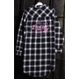 CHECKERED SHIRT DRESS