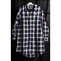 CHECKERED SHIRT DRESS